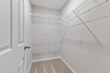 Spacious walk in closet